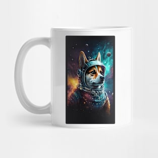 dog outer space Mug